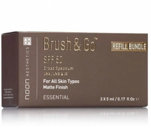 Noon Aesthetics, Brush&Go refill, do każdego rodzaju cery, odcień 1, Brush&Go